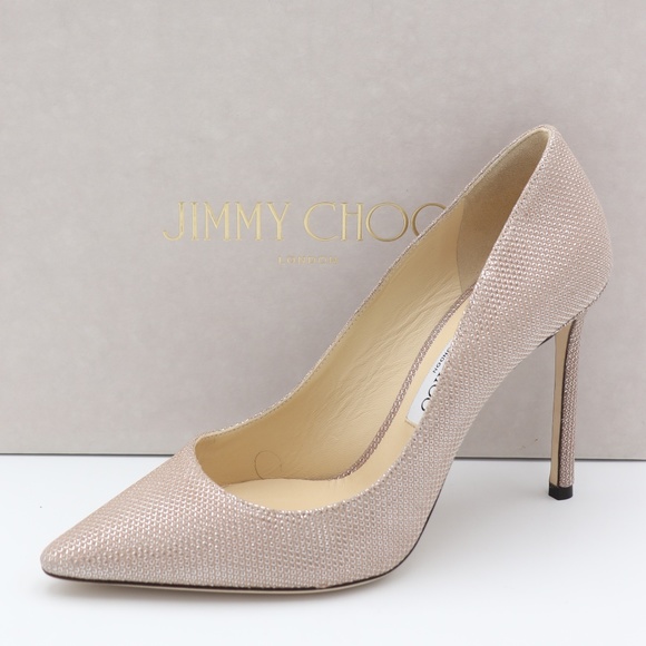 jimmy choo romy glitter pumps